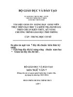 GIÁO ÁN NGỮ VĂN 7 CHUẨN KIẾN THỨC 3 CỘT MỚI