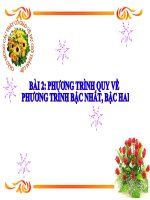 phuong trinh quy ve pt bac nhat bac 2