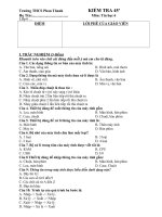 Đề kiểm tra tin học 6 lân 1