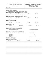 KIEM TRA GIUA KI I LOP 3