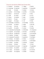 Bài tập đánh dấu trọng âm