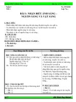 Bài giảng Vật lí 7