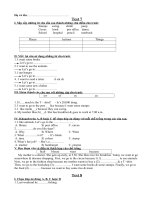 bai kiem tra tieng anh 4