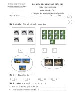 ĐỀ+ ĐÁP ÁN GIỮA HKI -LỚP 1