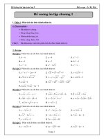 Đề cương ôn tập chương 1