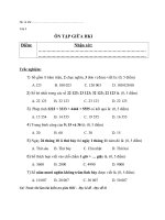 Ôn tập giữa HKI