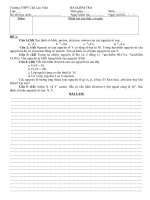 kiểm tra 45 phút lần 1