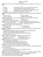 đề kiểm tra trắc nghiệm 15 phút văn 7 kì I