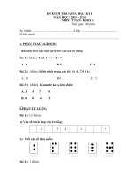 De thi giua HKI 2013- 2014