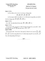 Kiem tra HH 45p bai 1-Dap an