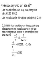 Tiết 16 luyện tập làm tròn số