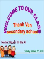 Unit 5: Things I do Part A: My day ( A1)