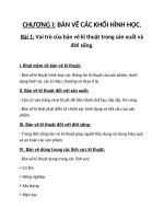 Bài 1: Vai trò của bản vẽ kĩ thuật trong sản xuất và đời sống. (Lớp 8)