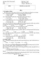 kiểm tra 1 tiết hóa 9, tuần 5