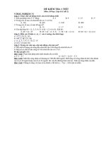 Đề kiểm tra 1 tiết Số học 6