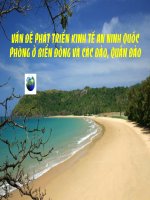 Van de phat trien kinh te an ninh quoc phong o cac dao
