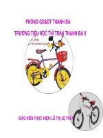 ATGT: Đi xe đap an toan