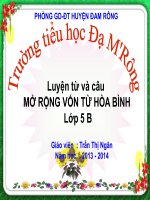 bài: MRVT - Hòa bình