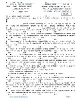 ĐỀ THI THỬ CHUYÊN BẮC NINH 2013