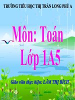 Toán 1: Phép cộng trong phạm vi 5