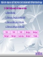 Tiết 18-Sử dụng hàm để tính toán