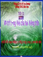 hình 9 Vị trí tương đối của hai đường tròn