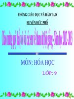 Tính chất hóa học cảu muối