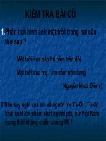 Bài 12: ÁNH TRĂNG