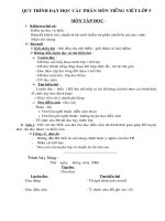 quy trình dạy Tiếng Việt lớp 5