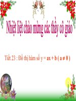 Bài 3 Đồ thị hàm số y = ax + b dạy được
