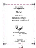 GIÁO ÁN MẦM NON CHỦ ĐỀ BẢN THÂN 2013-2014