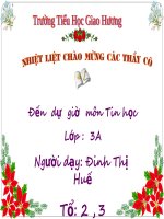 Bài 3: Tap go cac phim o hang duoi