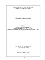 NÂNG CAO CHẤT LƯỢNG PHÂN MÔN LUYỆN TỪ VÀ CÂU THÔNG QUA LIÊN HỆ THỰC TẾ CHO HỌC SINH LỚP 5