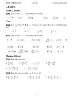 de cuong on tap toan 7 hoc ky 1