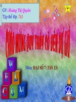 bai 8 Tính chất dãy tỉ số bằng nhau