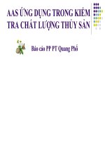 Kỹ thuật AAS ứng dụng trong kiểm nghiệm thủy sản