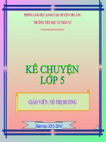 Kể chuyện lớp 5. Bài Người đi săn và con nai