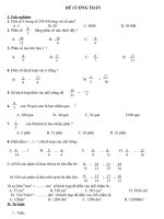 ĐỀ CUỐI KỲ 2- TOÁN