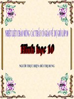 Hệ trục toa độ hình học 10 - tiết 2