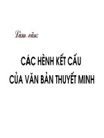 Các hình thưc kết cấu của VBTM