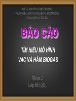 Mô hình VAC và Biogas