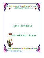 giáo án thể dục tuần 10