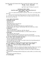 Kế hoạch thực hiện trường học thân thiện - Học sinh tích cực