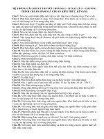 HỆ THỐNG CÂU HỎI LÝ THUYẾT CHƯƠNG I + II (VẬT LÍ 11 - CHƯƠNG TRÌNH CHUẨN) BÁM SÁT CHUẨN KIẾN THỨC, KĨ NĂNG