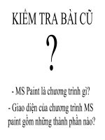 làm quen với chương trình MS Paint