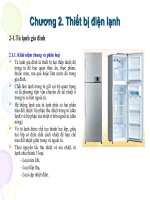 chương 2: cấu tạo và nguyên lý của tủ lạnh gia đình