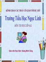 Thực hành tổng hợp ( tiết 3 ) lớp 4