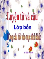 dung cau hoi vao muc dich khac