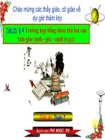 trường hợp bằng nhau cạnh góc cạnh đã chỉnh sửa chuẩn