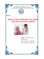 dự án trung tâm chăm sóc sức khỏe người cao tuổi an bình